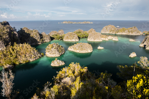 Tropical Lagoon and Rock Islands of Raja Ampat