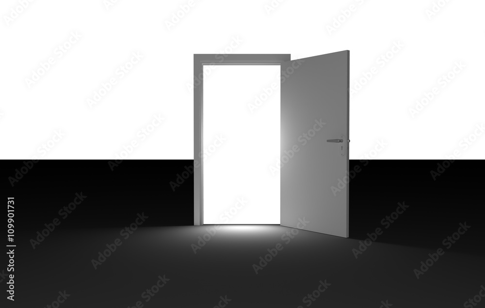 Illustration of open door Illustration of open door