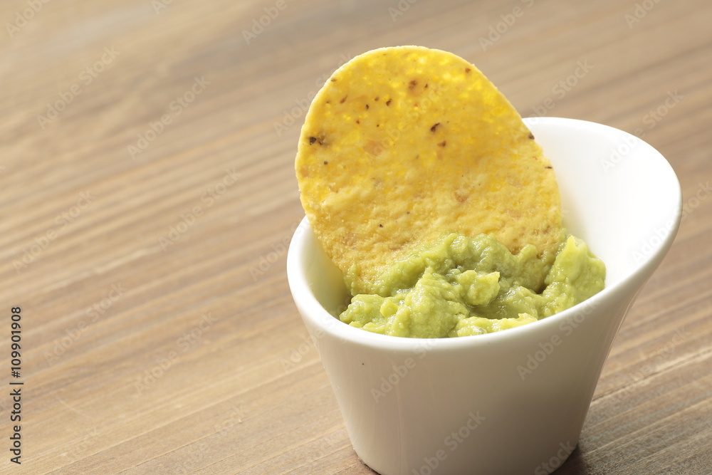 Guacamole and chips Guacamole and chips