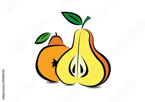 Fruta pera vector