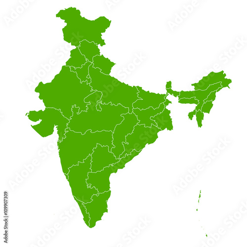 インド　地図　国　アイコン