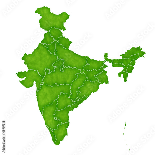 インド　地図　国　アイコン