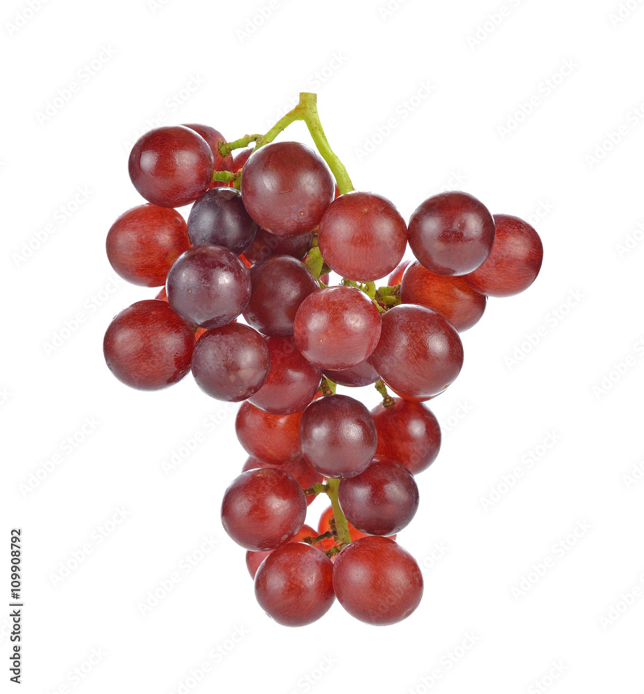 Fototapeta premium grapes isolated on over white background