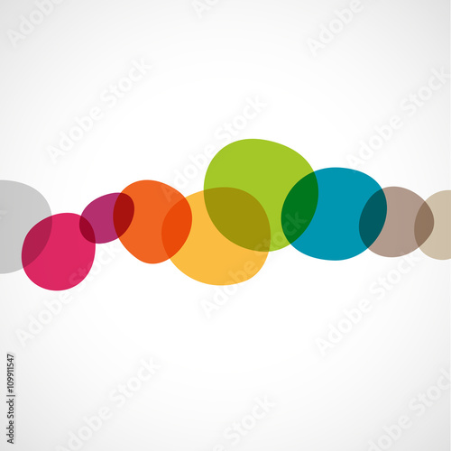 affiche bulle couleur