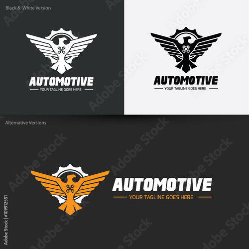 Auto Wing Logo. Automotive logo. wing logo. A letter logo. Vector logo templage.
