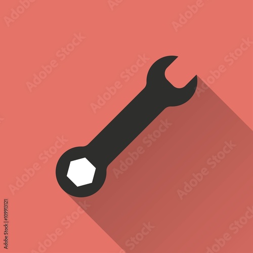 Wrench - vector icon.