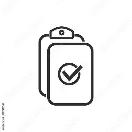 Clipboard - vector icon.
