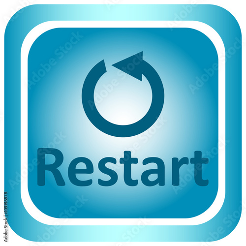 Icon light restart and arrow