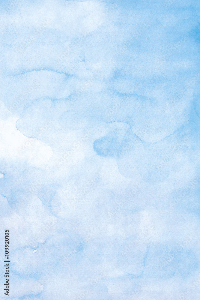 High Resolution Blue Watercolor Background