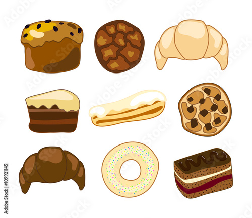 Sweet bakery set 