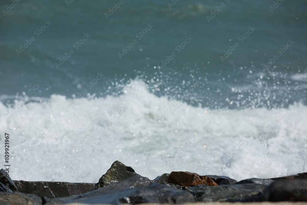 Fototapeta premium waves on the beach