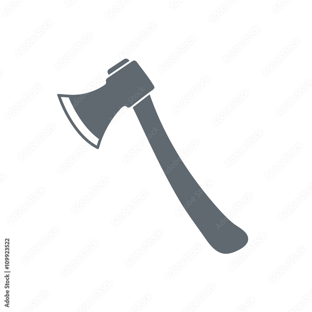The ax icon. Axe symbol. Flat Vector illustration The ax icon. Axe symbol. Flat Vector illustration