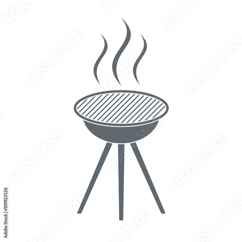 The barbecue icon. Flat Vector illustration 