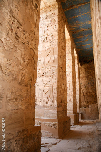 Egyptian full decoration in temple photo