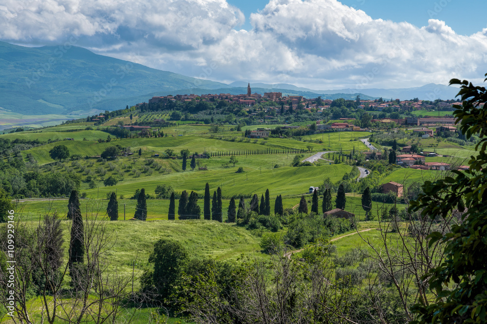 View of Pienza Tuscany