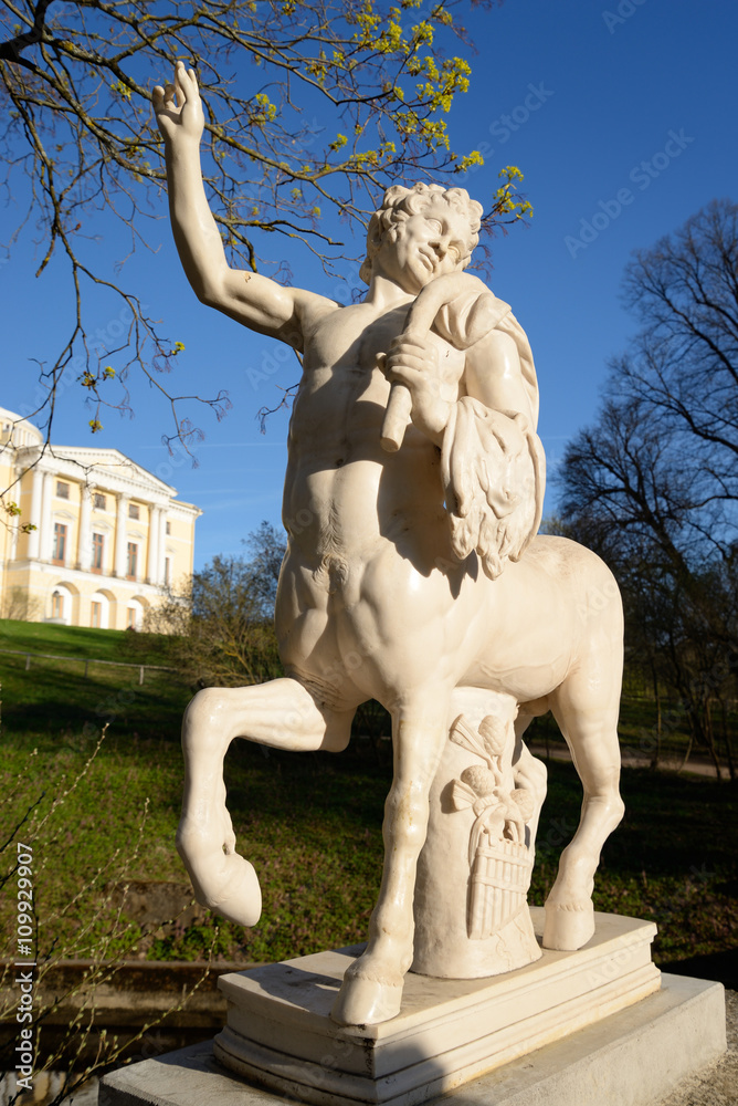 Statue of the Centaur in Pavlovsk.