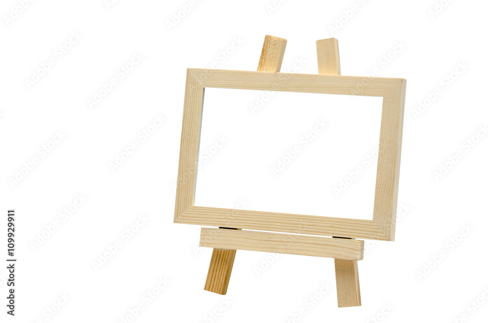 Wooden mini blackboard.isolated on white, with clipping path, copy space for your copy text Wooden mini blackboard.isolated on white, with clipping path, copy space for your copy text