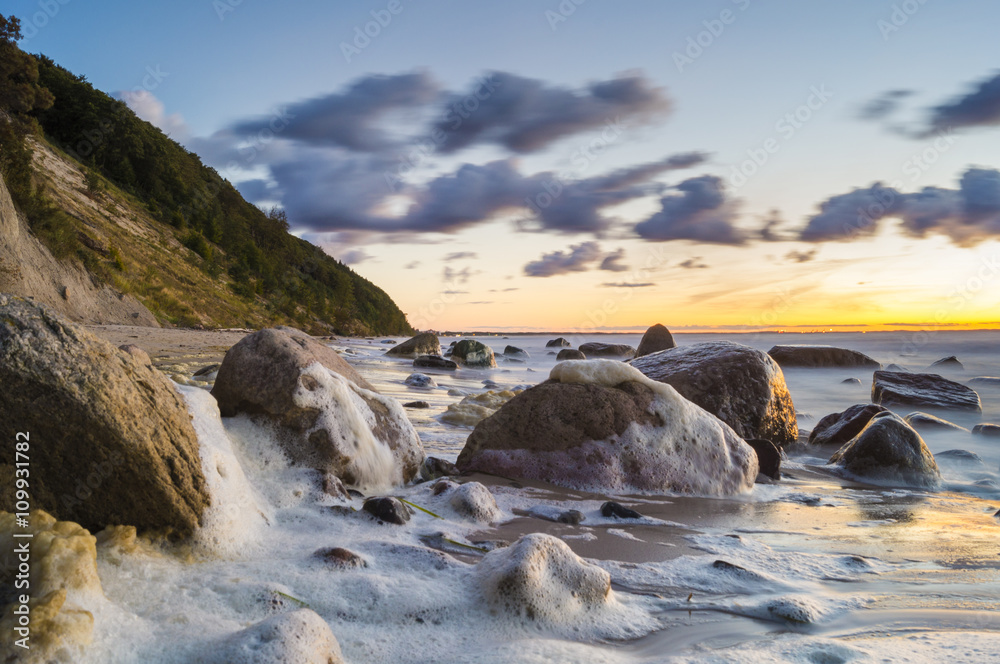 Baltic sea during autumn evening