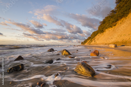 Baltic sea during autumn evening