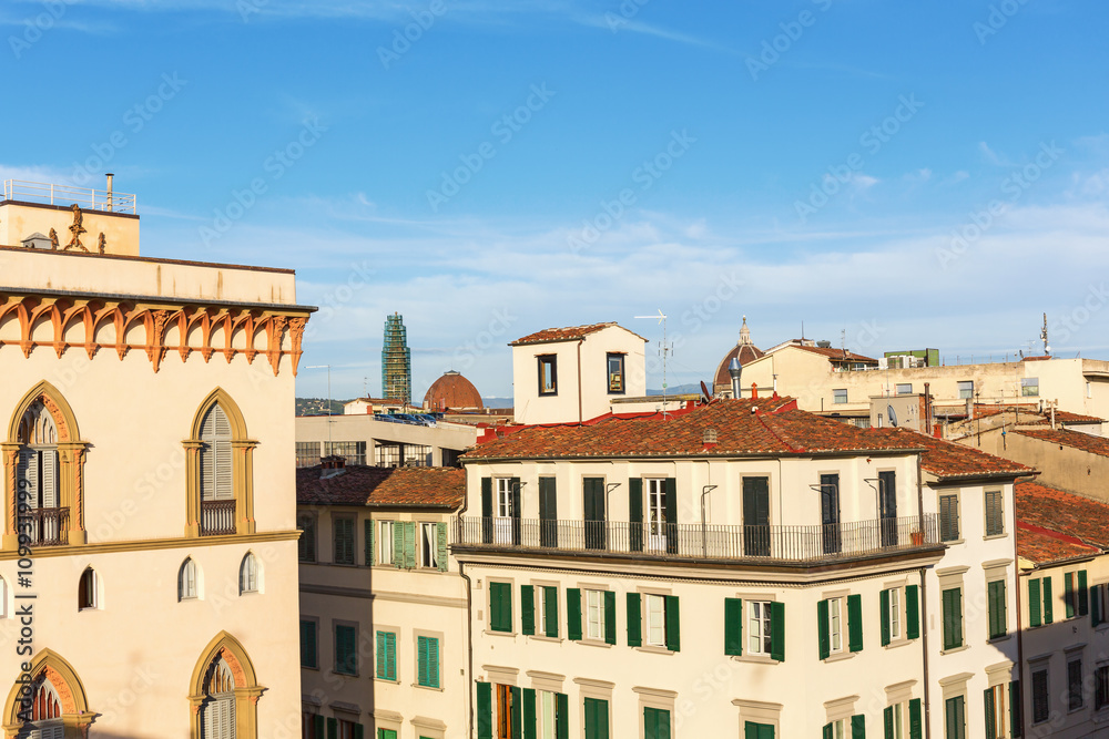 View of residential buildings in Italy