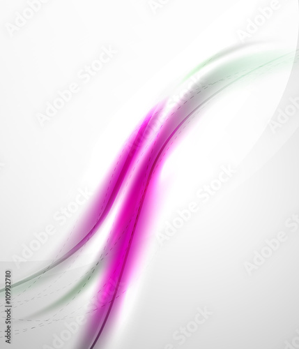 Vector silk white and purple color waves, beauty idea coporate identity template © antishock