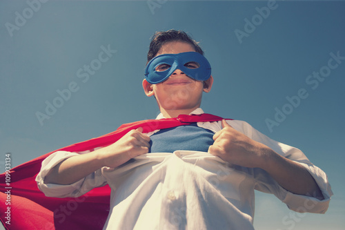 Superhero kid concept