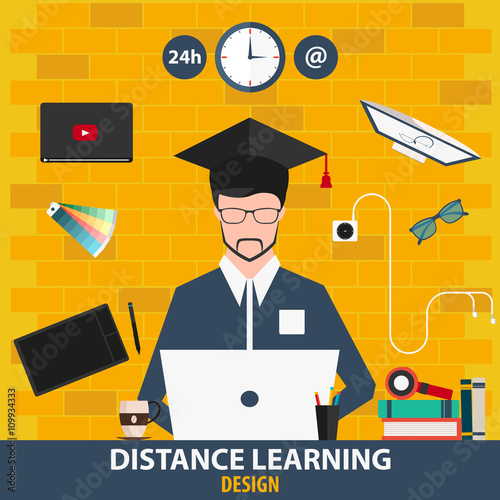 Distance learning design. Online education design