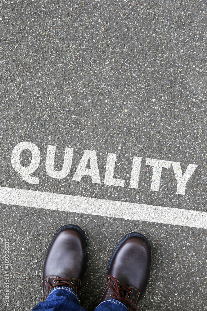 Fototapeta premium Quality control and management business concept service