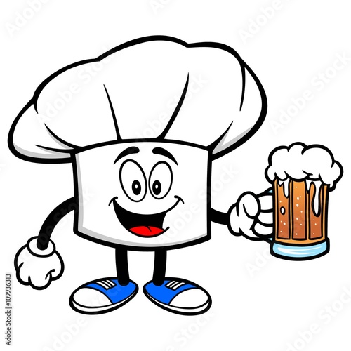 Chef Hat with a Beer