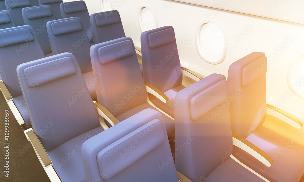 Obraz premium Airplane seats toning