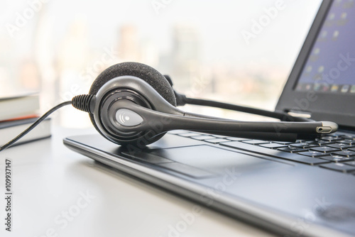 Phone Headset and the Laptop