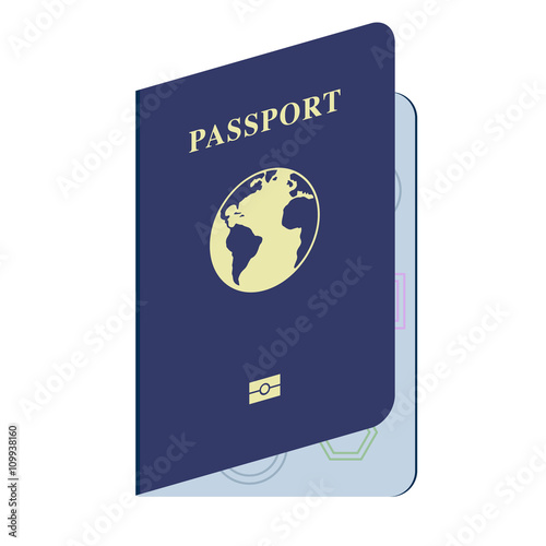 Passport  icon illustration