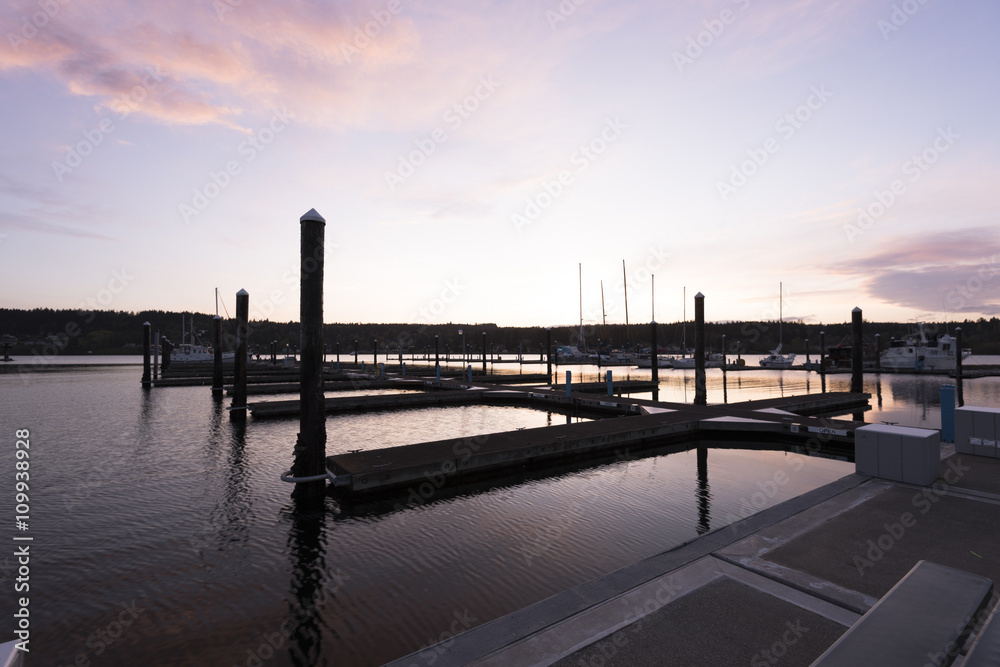 Sunset at the dock