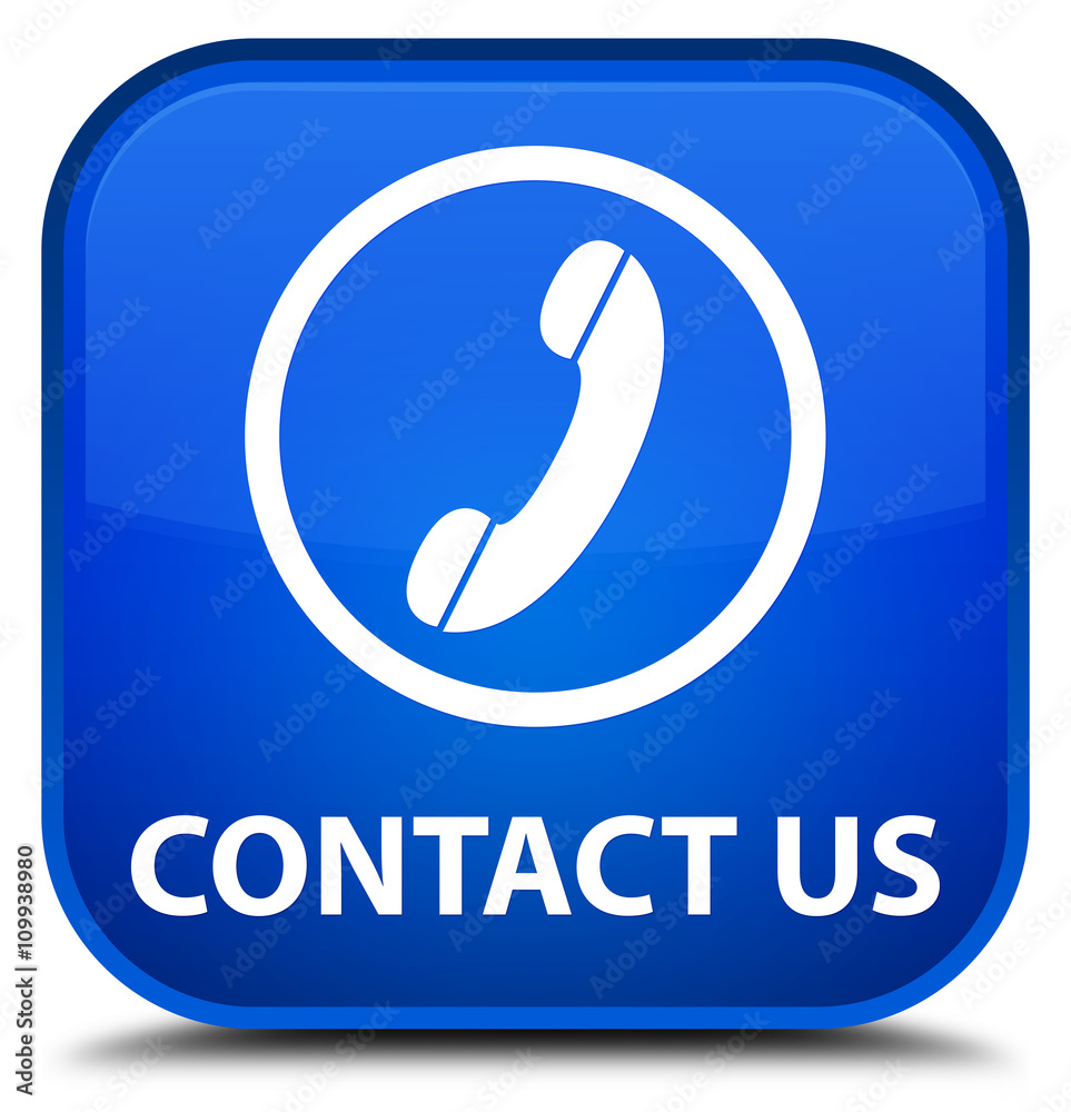Contact us (phone icon round border) blue square button Contact us (phone icon round border) blue square button