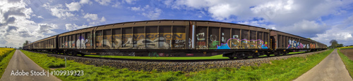 Güterzug Panorama © Blickfang