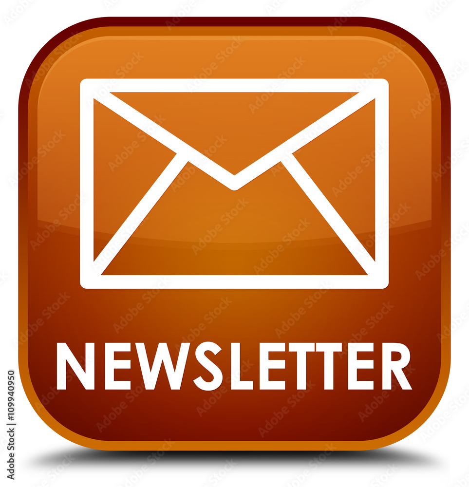 Newsletter brown square button Newsletter brown square button