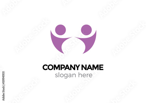 People Team Logo - Social Agency
