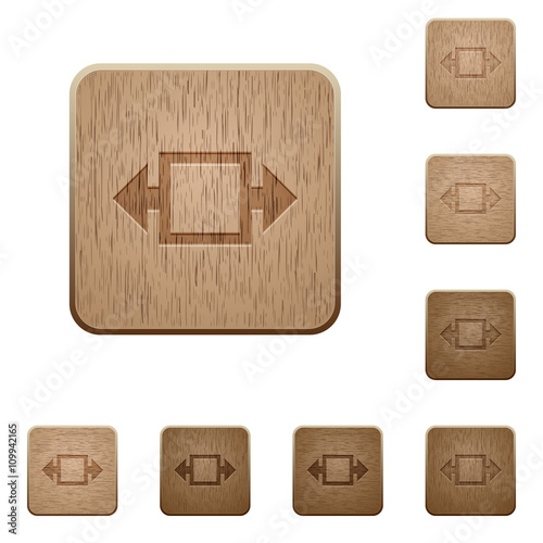 Width tool wooden buttons