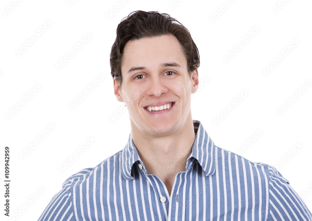 successful businessman on white