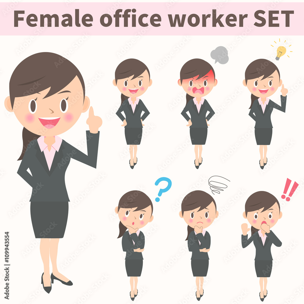 女性会社員セット