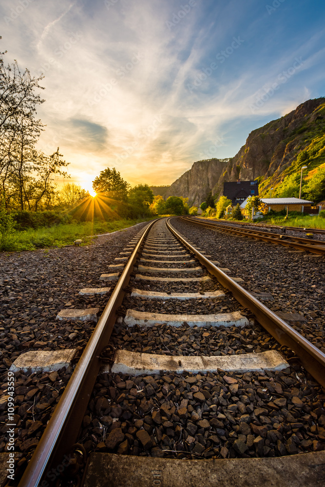 Fototapeta premium Schienenverkehr