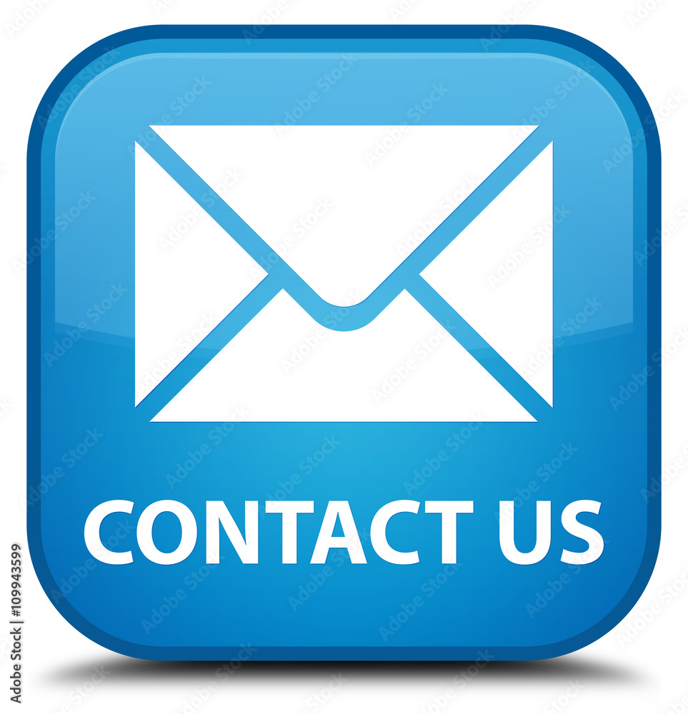 Contact us (email icon) cyan blue square button Contact us (email icon) cyan blue square button