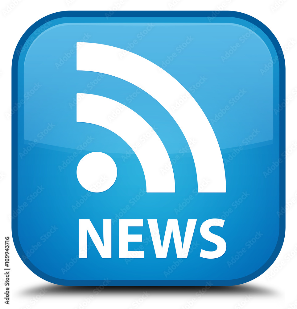 News (RSS icon) cyan blue square button News (RSS icon) cyan blue square button
