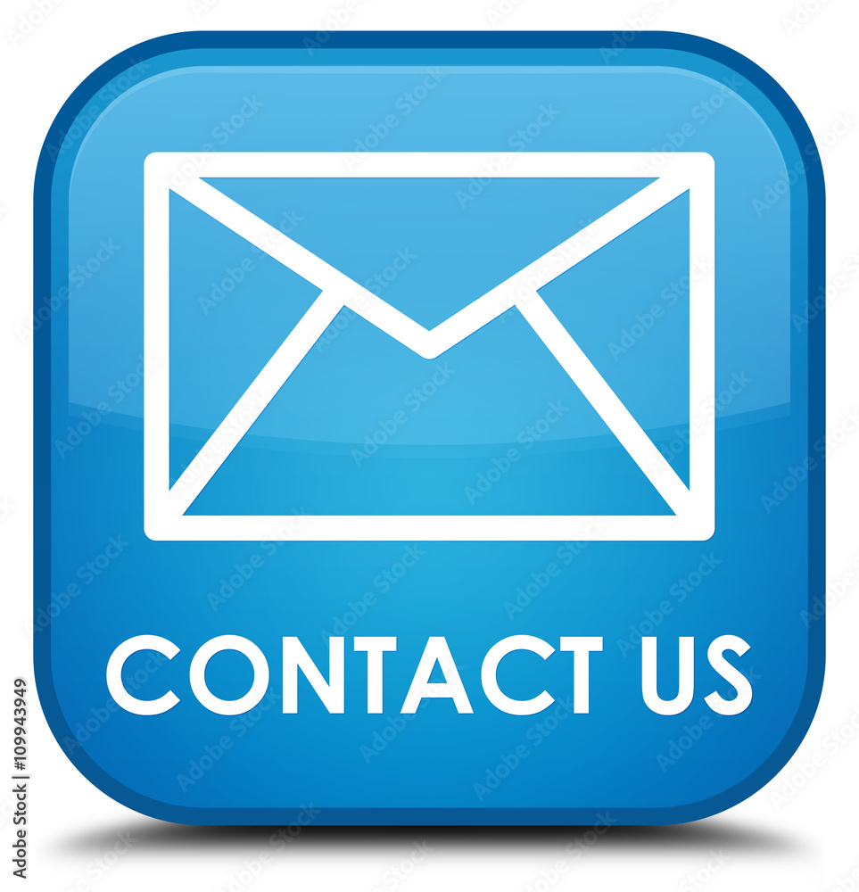 Contact us (email icon) cyan blue square button Contact us (email icon) cyan blue square button