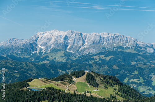 Berggipfeln bei Grosssarl
