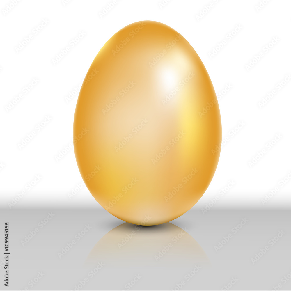 Golden egg object. Vector illustration. Golden egg object. Vector illustration.