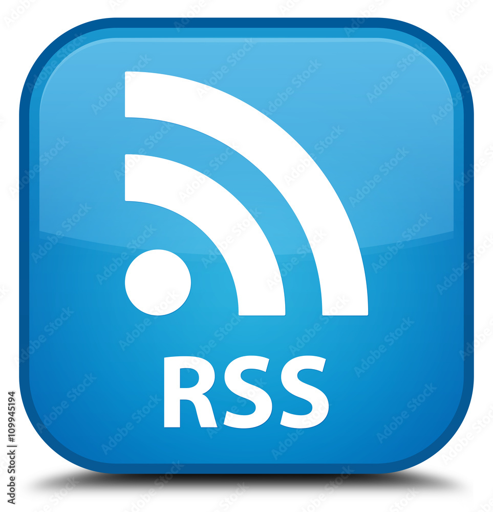 RSS cyan blue square button RSS cyan blue square button