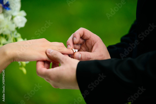 wears a Wedding ring. Selective focus © Aleksei Zakharov
