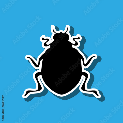 beetle silhouette design 