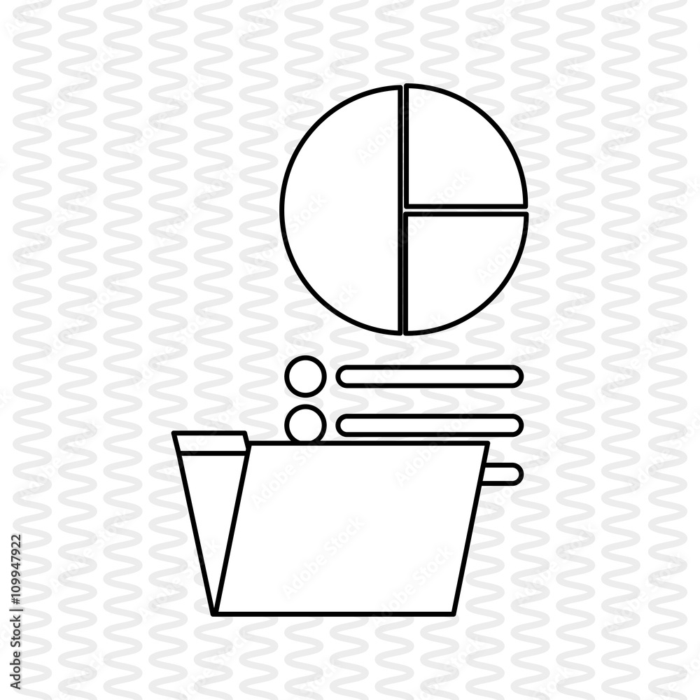 Fototapeta premium Digital marketing design. file icon. multimedia concept